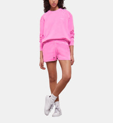 Fluorescent Sweatshirt With Logo | Women | Fluo Pink