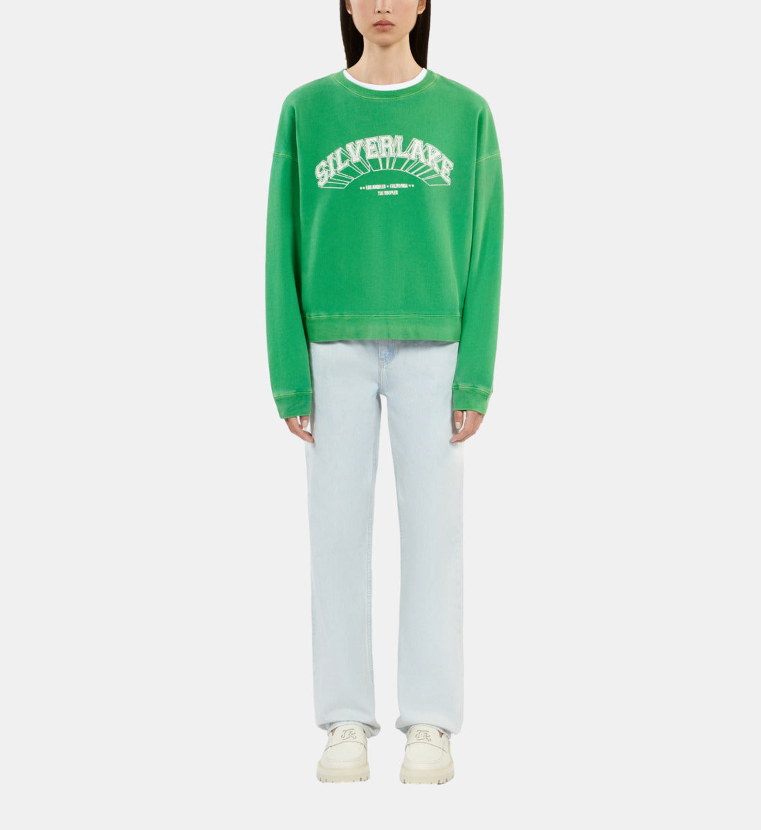 Sweatshirt With Silverlake Serigraphy | Women | Green