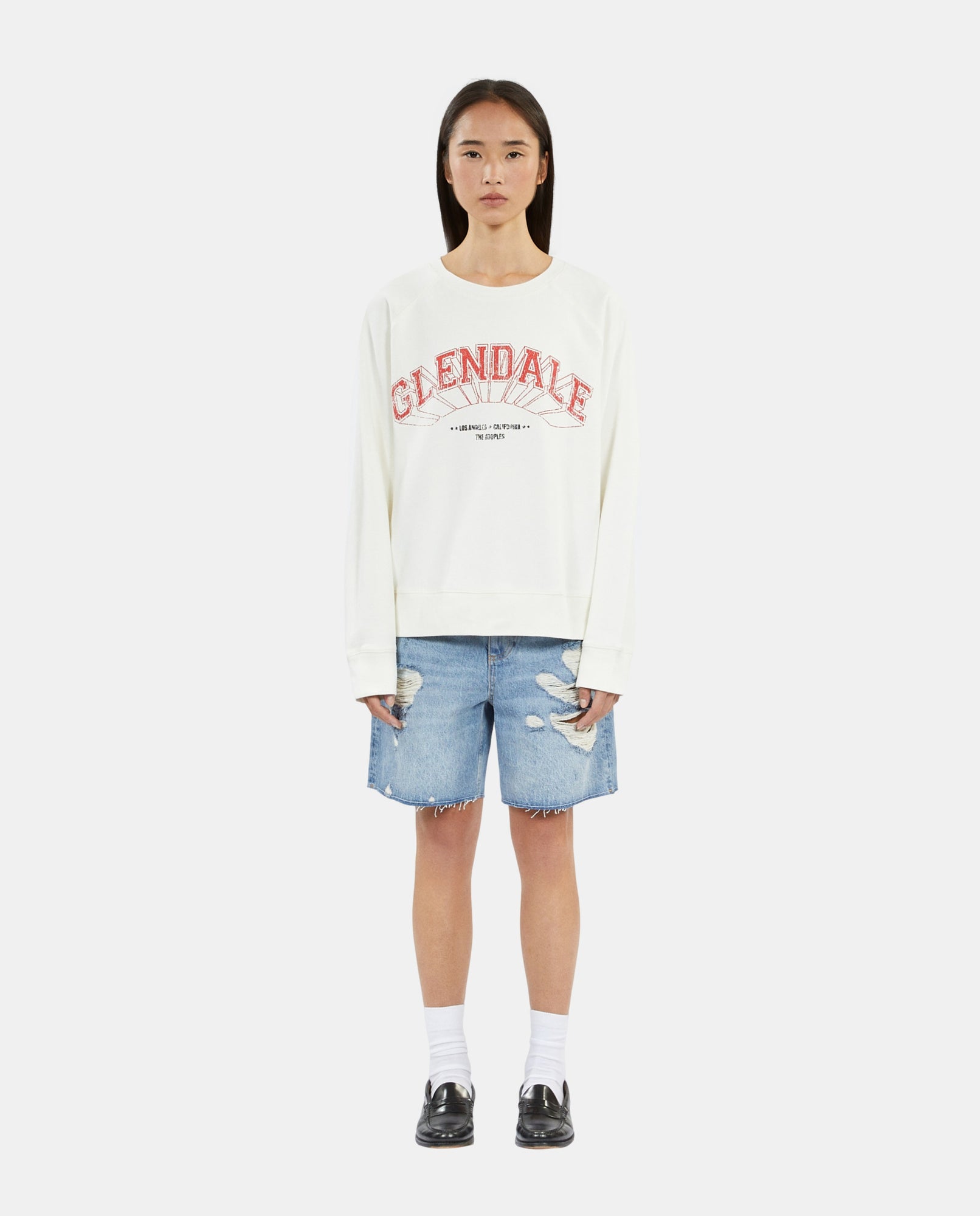 Sweatshirt With Glendale Serigraphy | Women | Ecru