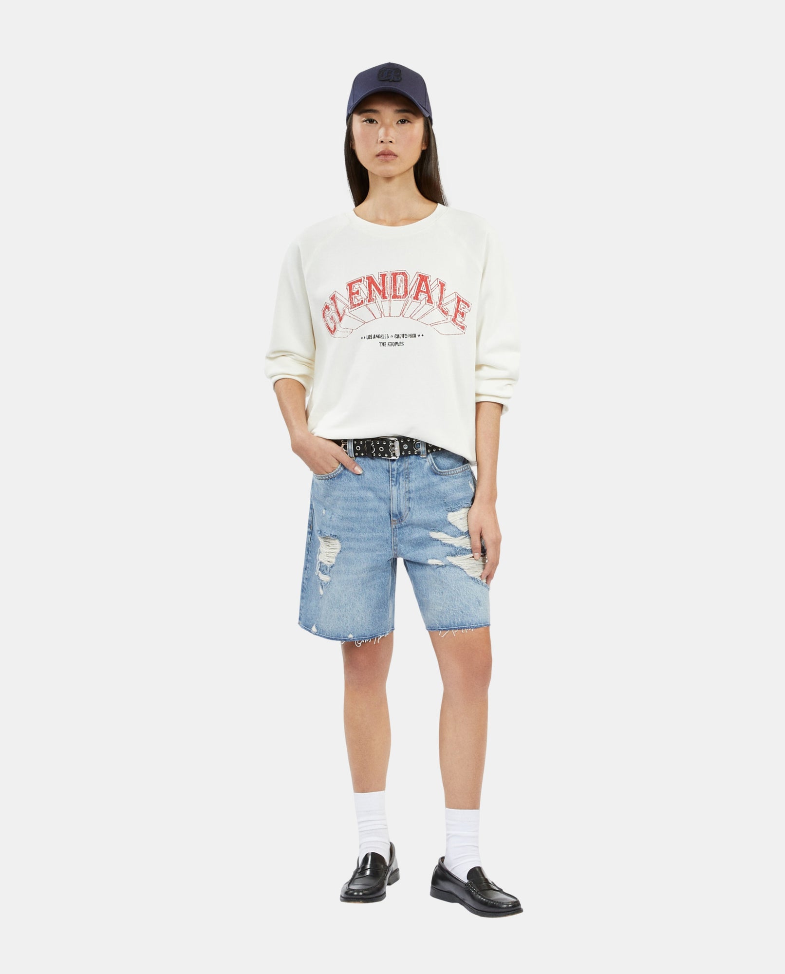 Sweatshirt With Glendale Serigraphy | Women | Ecru