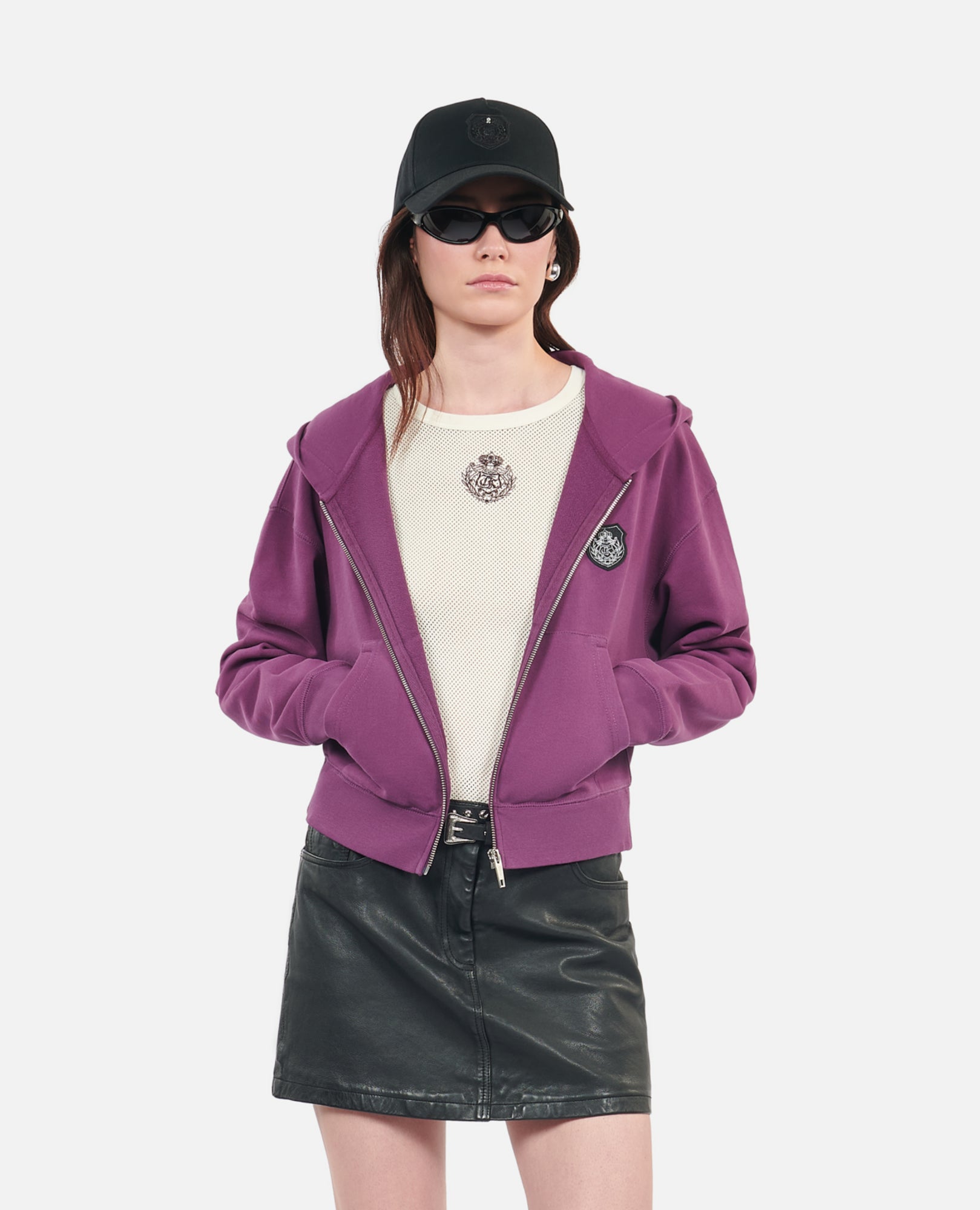 Purple Blazon Hoodie | Women | Prune