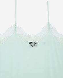 Flowing Green Camisole With Lace | Women | Mint