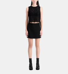 Short Lace Top | Women | Black