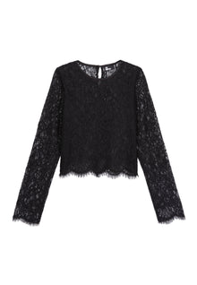 Short Lace Top | Women | Black