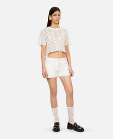 Guipure Top | Women | White