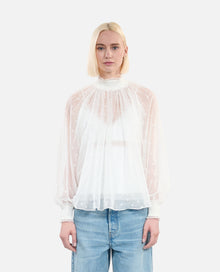 Top With Shirring | Women | Ecru