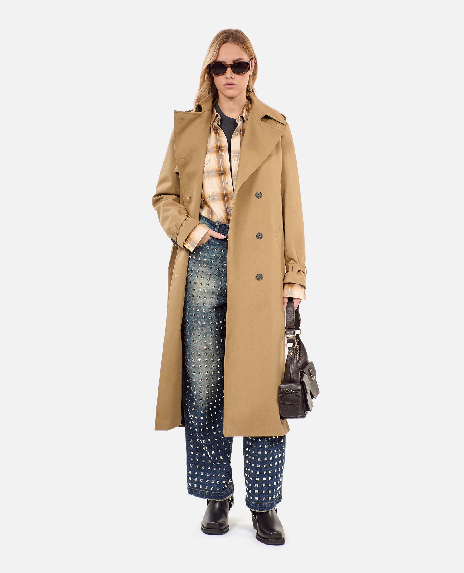 Long Trench Coat | Women | Beige