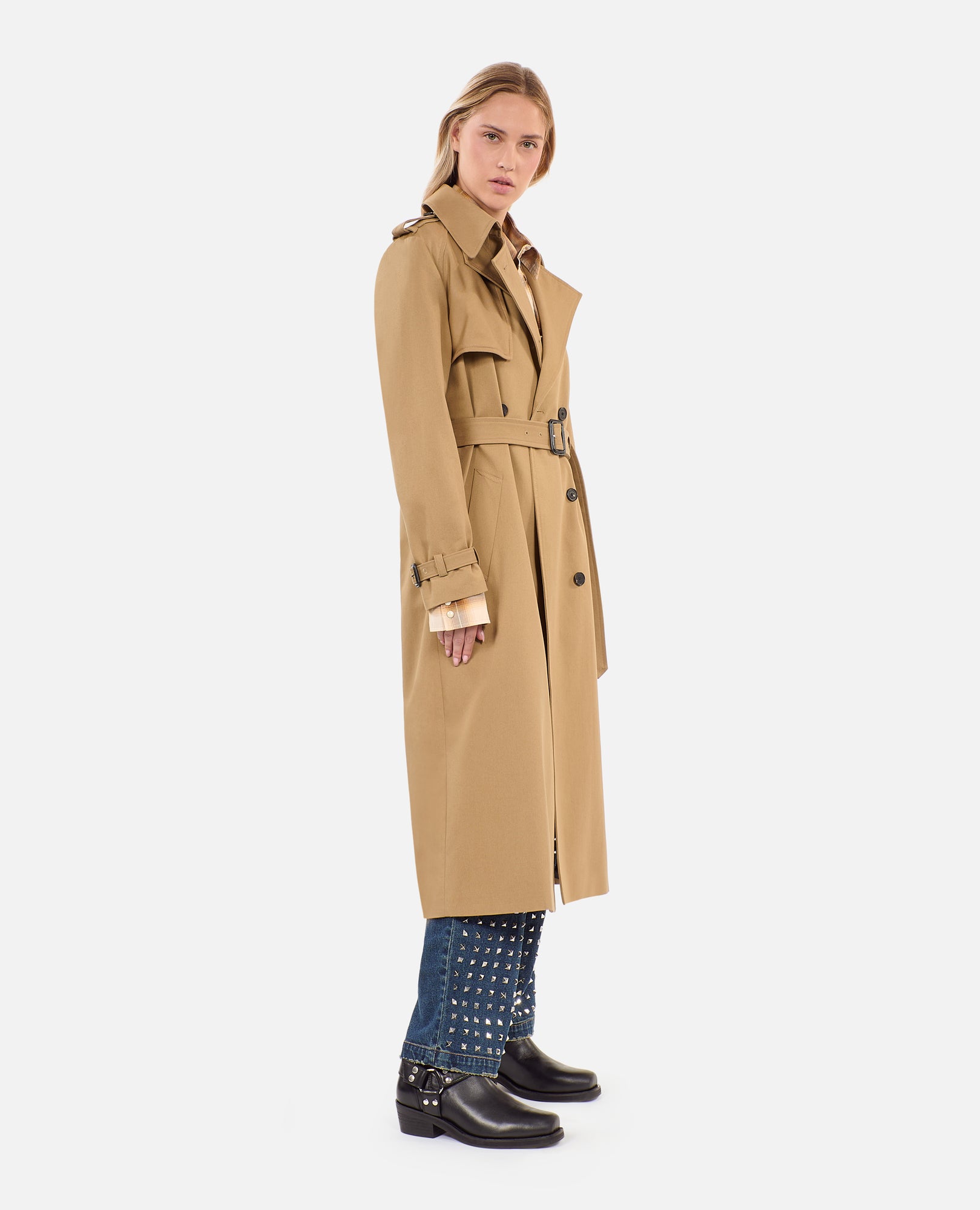 Long Trench Coat | Women | Beige