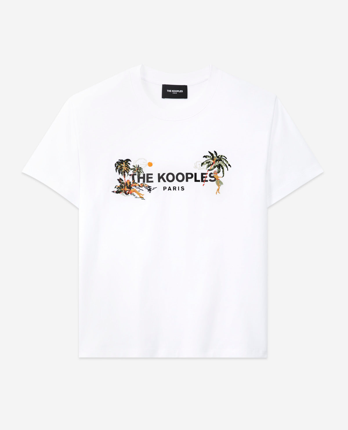 Embroidered T-Shirt With The Kooples Logo | Women | White