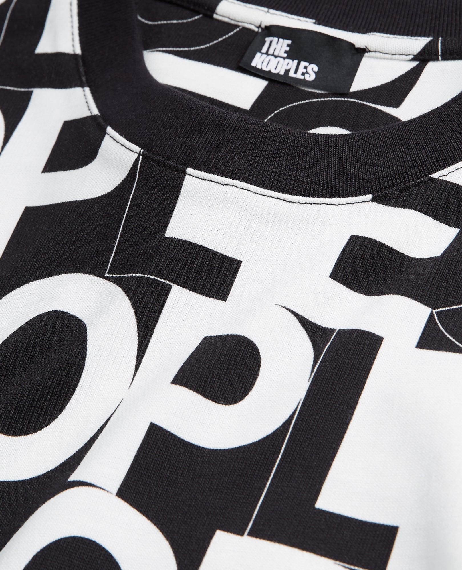 T-Shirt With The Kooples Logo | Women | Black x White