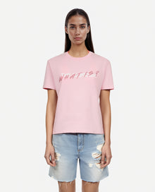 What Is T-Shirt With Rhinestones | Women | Powder Pink