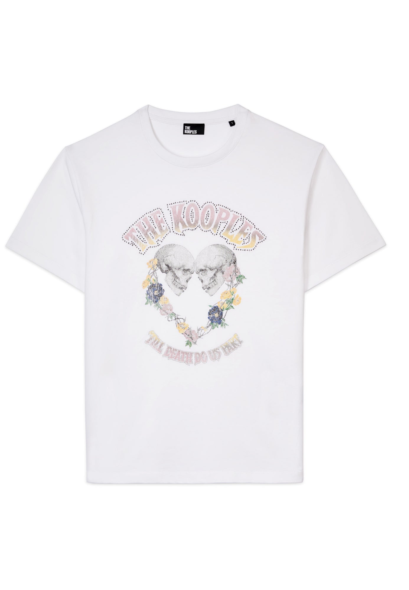 T-Shirt With Skull Heart Serigraphy | Women | White