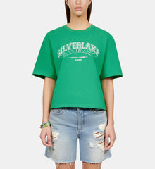 Light T-Shirt With Silverlake Serigraphy | Women | Green