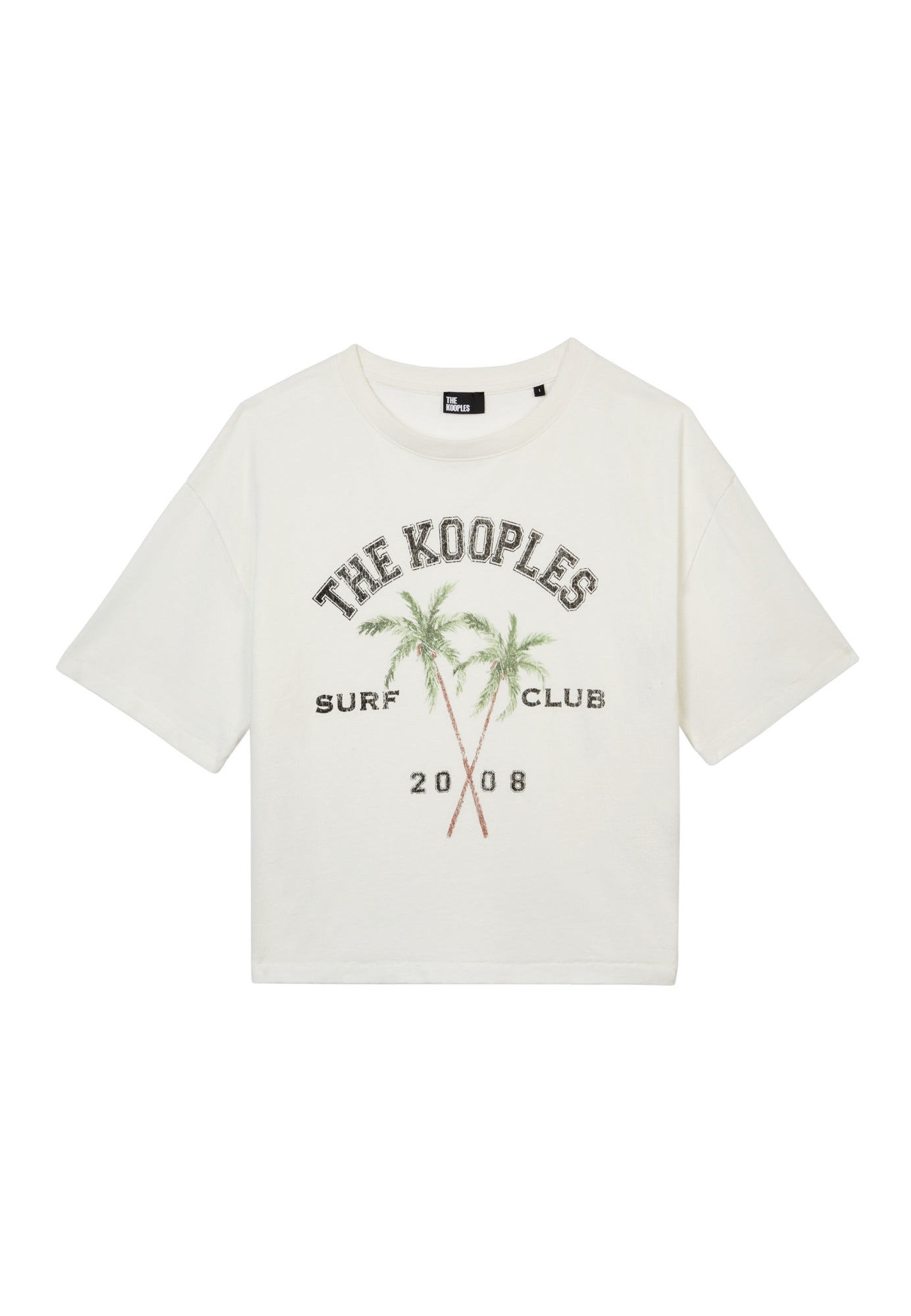 T-Shirt With Surf Club Serigraphy | Women | Ecru