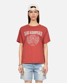 T-Shirt With Blazon Serigraphy | Women | Red Brique