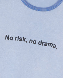 No Risk Serigraphy T-Shirt | Women | Stone Blue