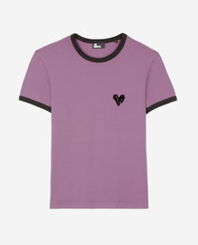 Purple Kooples Heart T-Shirt | Women | Prune