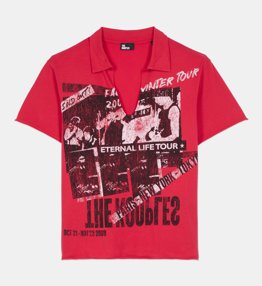 Red Eternal Life Tour Serigraphy T-Shirt | Women | Rubis