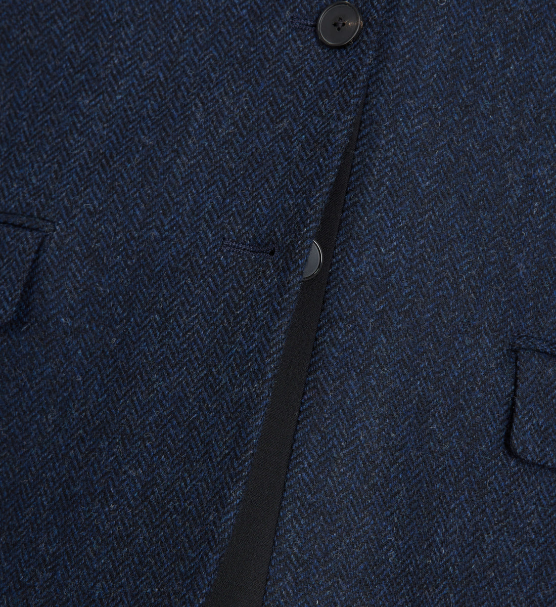 Wool Jacket With Blue Motif | Women | Navy