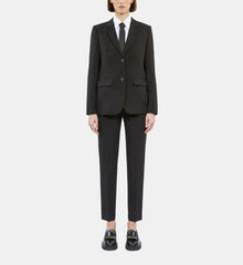 Crêpe Suit Jacket Structured Shape | Women | Black