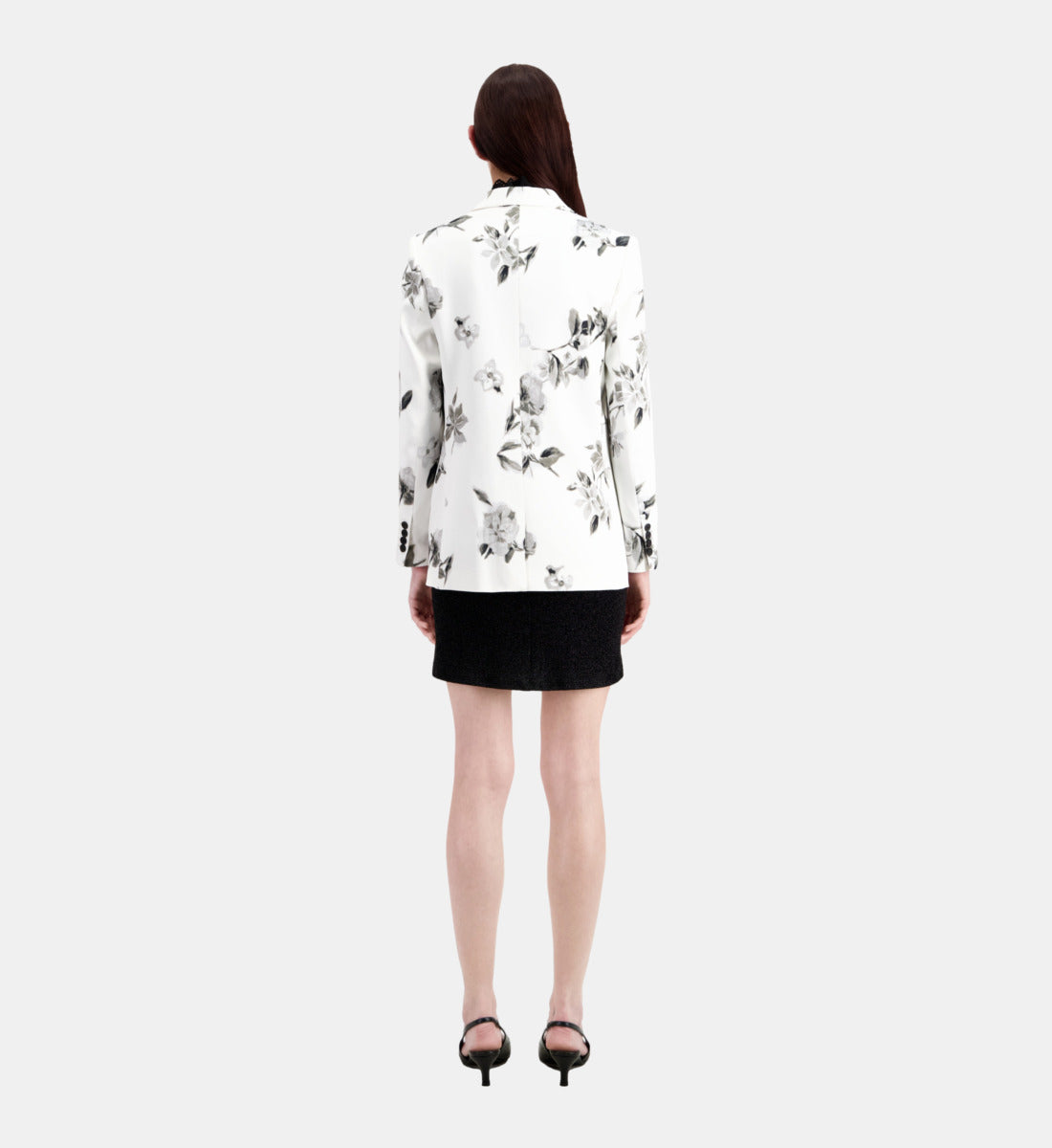 Printed Suit Blazer | Women | Ecru