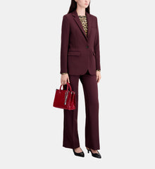 Crepe Suit Jacket | Women | Burgundy