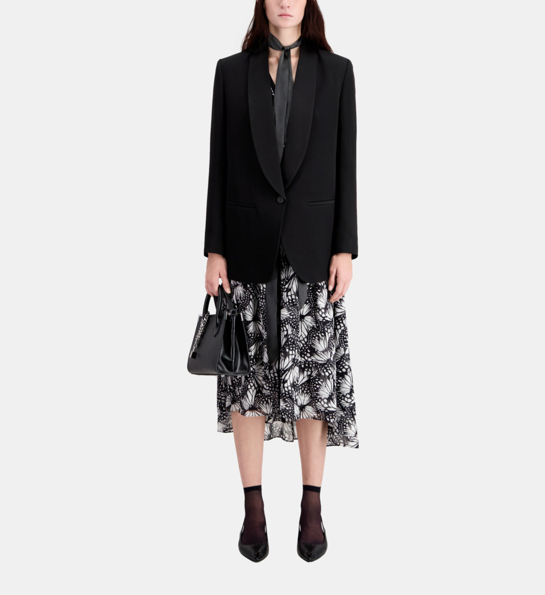 Crepe Suit Jacket | Women | Black