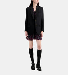 Wool Blend Blazer | Women | Black