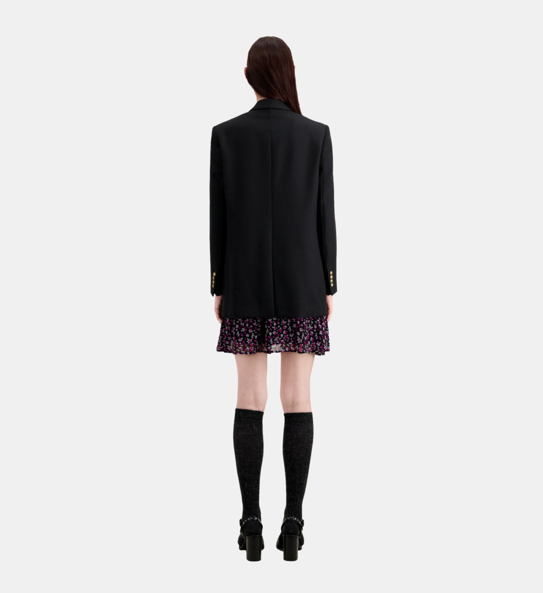 Wool Blend Blazer | Women | Black