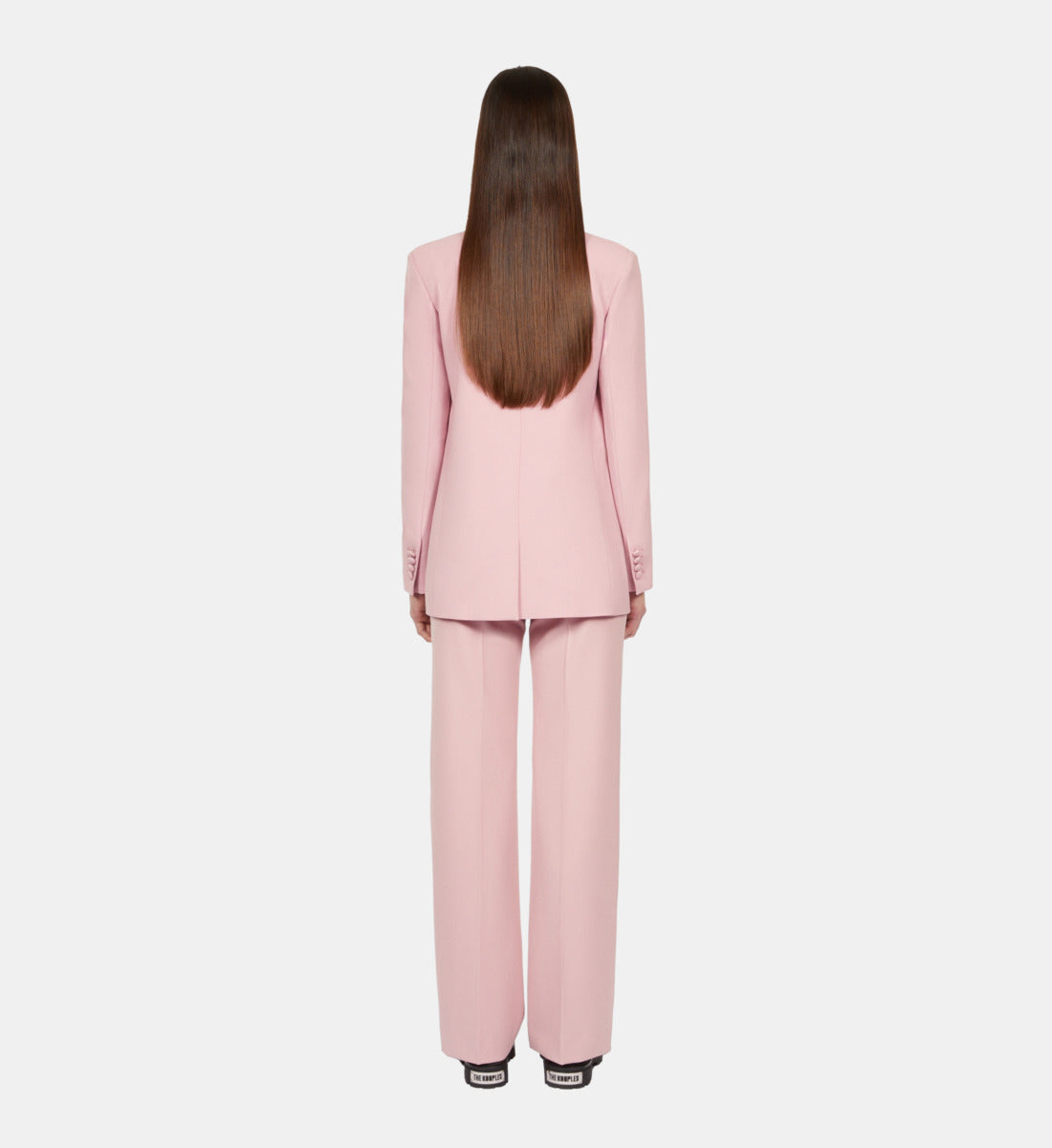 Wool-Blend Suit Jacket | Women | Pastel Pink