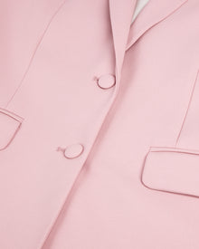 Wool-Blend Suit Jacket | Women | Pastel Pink