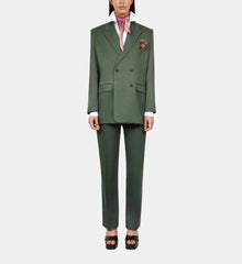 Khaki Suit Jacket | Women | Wood Khaki