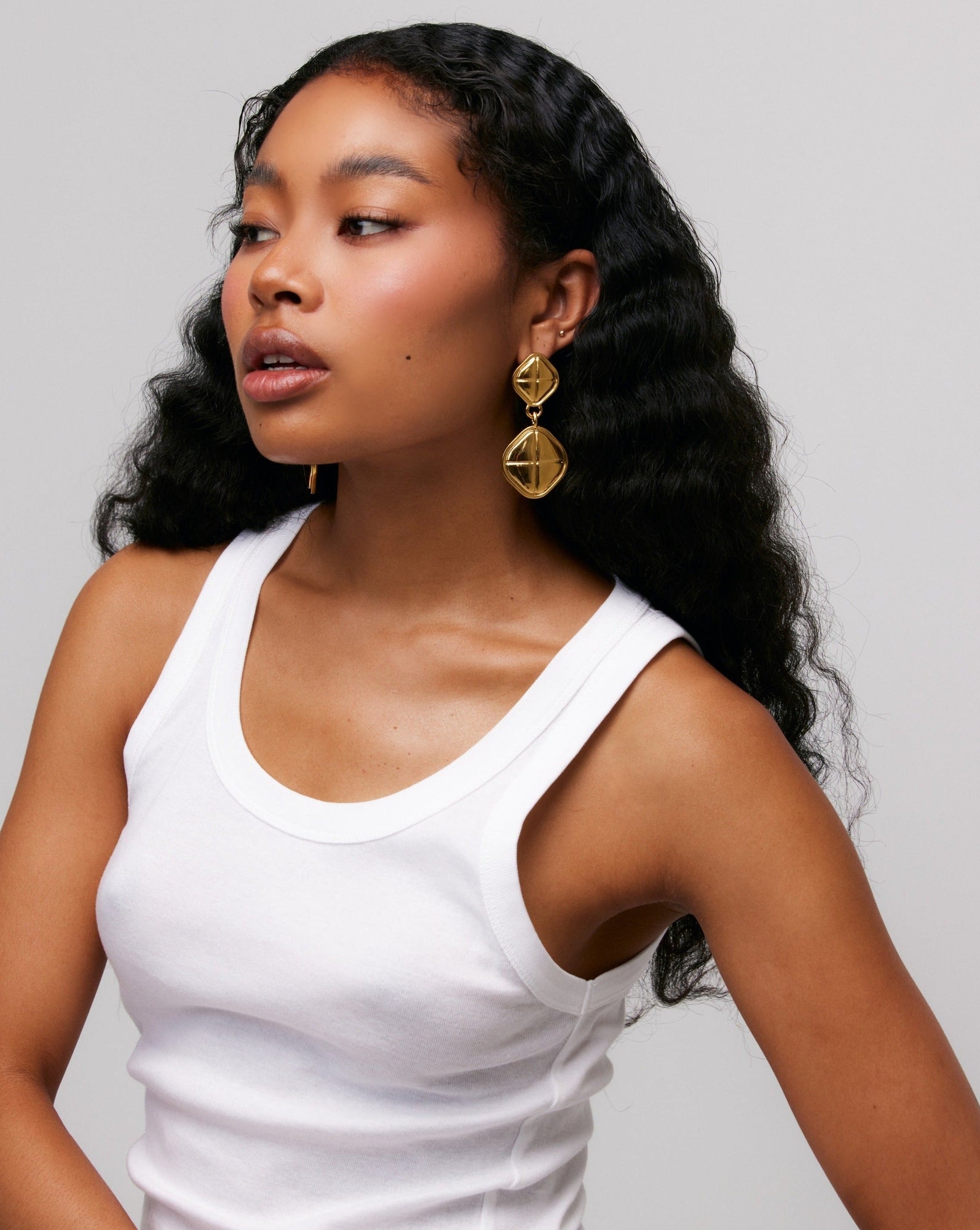 Alma Clip-On Earrings | Gold-Plated on Brass