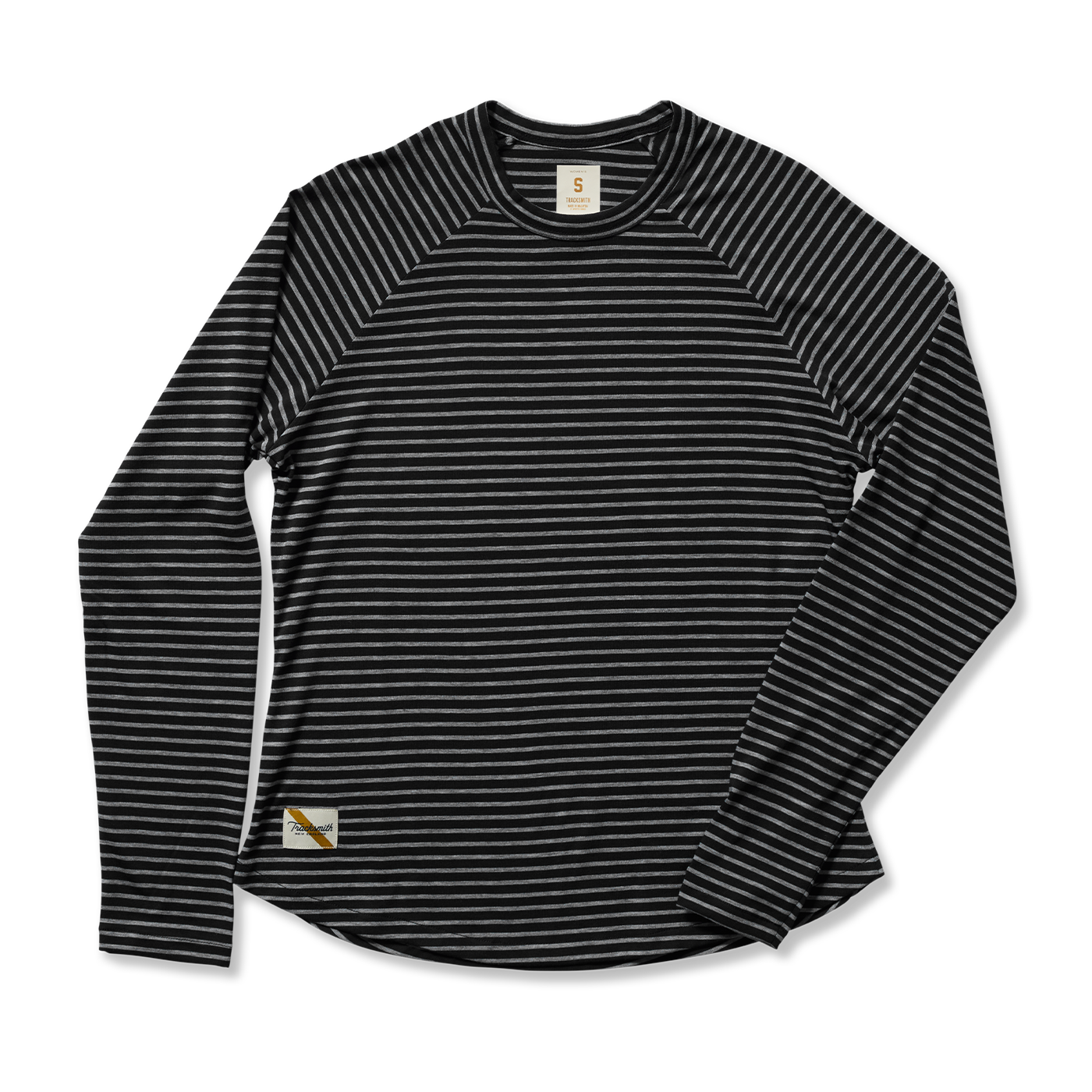 Women's Horizon Long Sleeve | Black/Gray Stripe