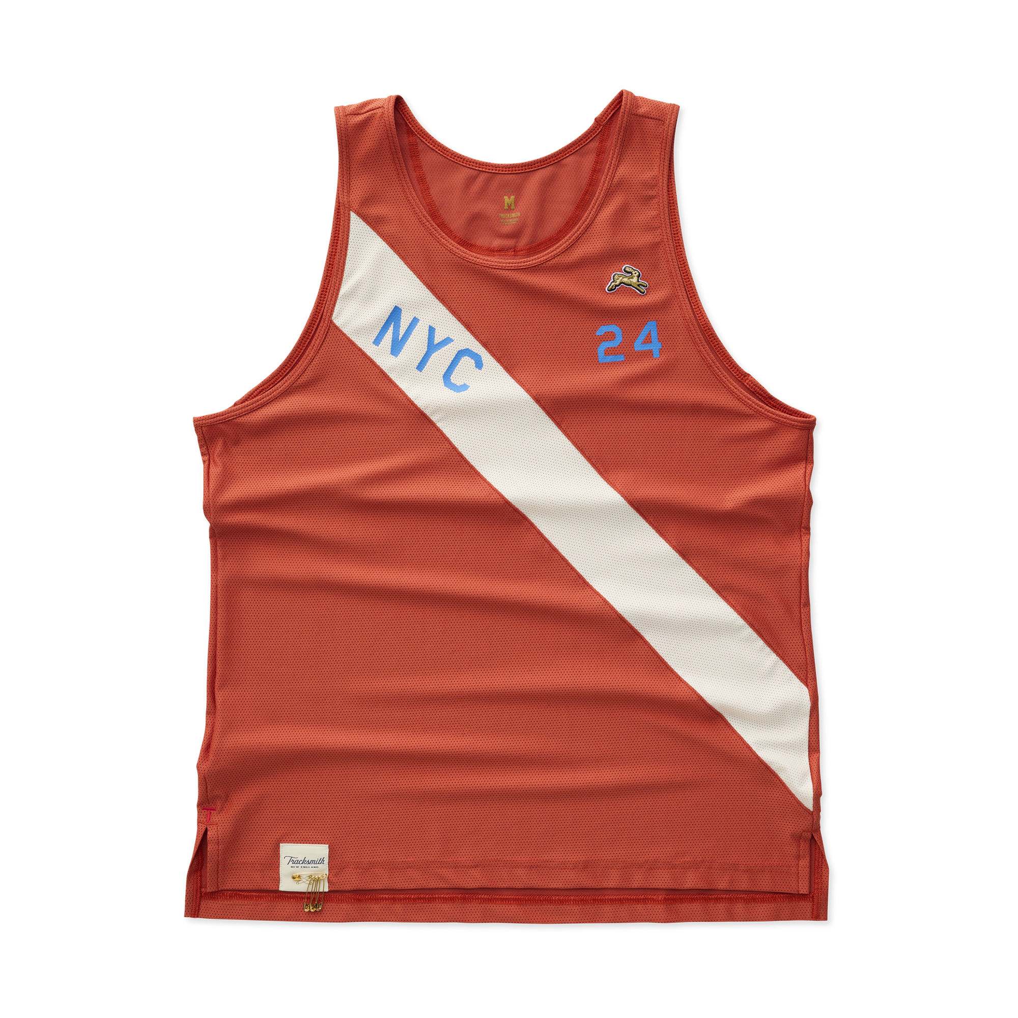 Mens | New York Singlet | Terracotta/Ivory