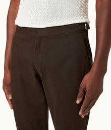 Fallon Stretch-Cotton Tailored Fit Stretch-Cotton Trousers | Truffle