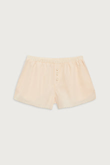 Farmhouse mini satin short macadamia pale yellow