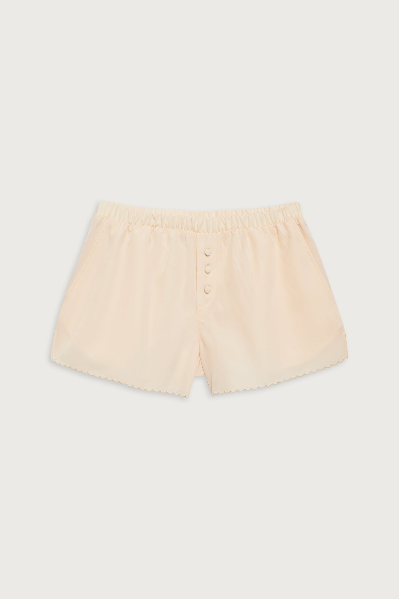 Farmhouse mini satin short macadamia pale yellow
