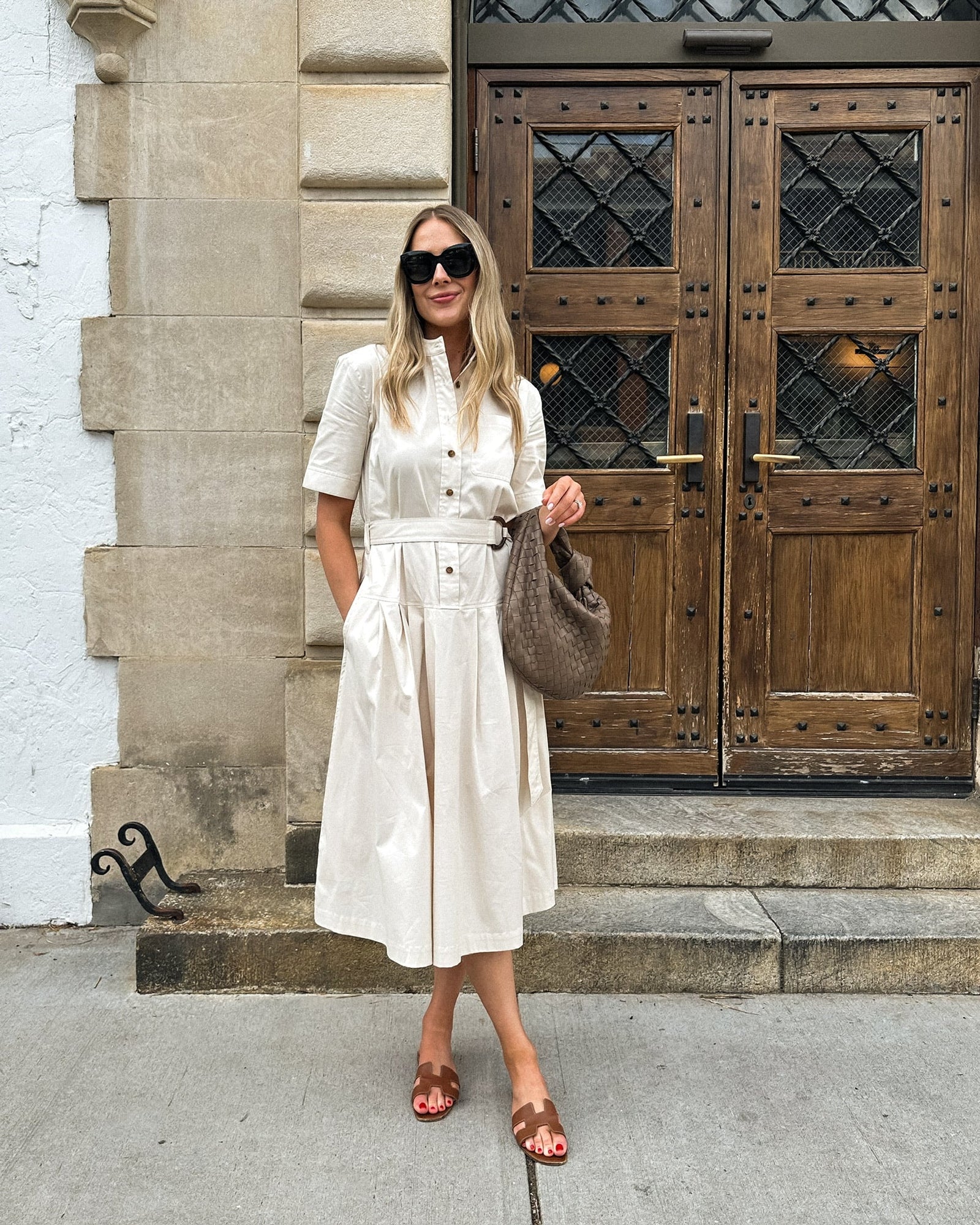 Belted Midi Shirt Dress | Birch