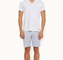 Felix Cotton Resort Collar Textured Cotton Polo Shirt | White