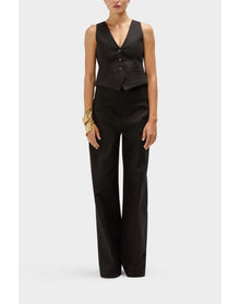 Finley Cotton Mens Inspired Waistcoat | Black