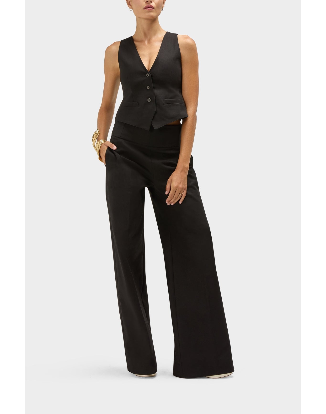 Finley Cotton Mens Inspired Waistcoat | Black