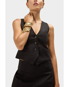 Finley Cotton Mens Inspired Waistcoat | Black