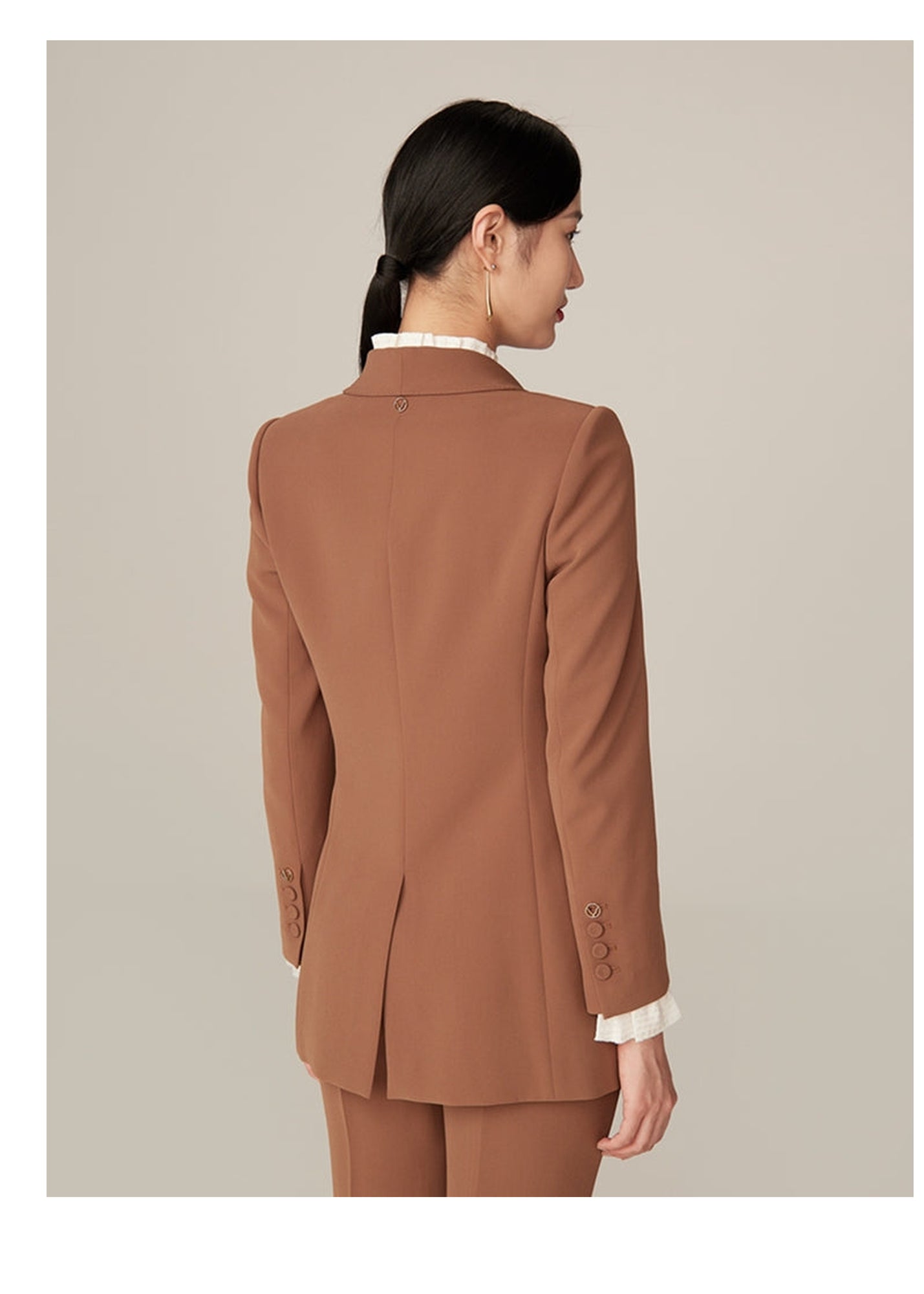 Fitted Blazer | Brown