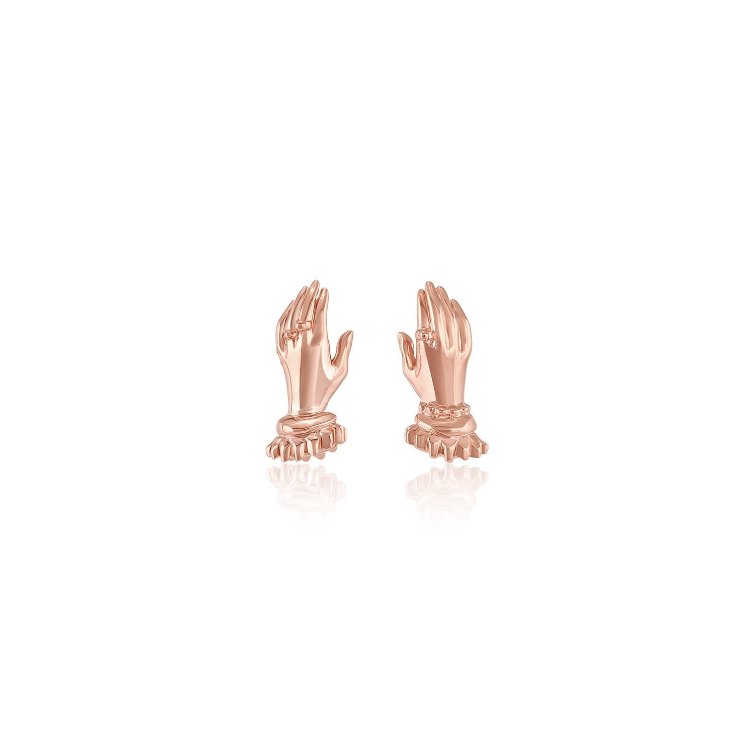 Women | Forever & For Always Everyday Hand Studs | 14k Rose Gold