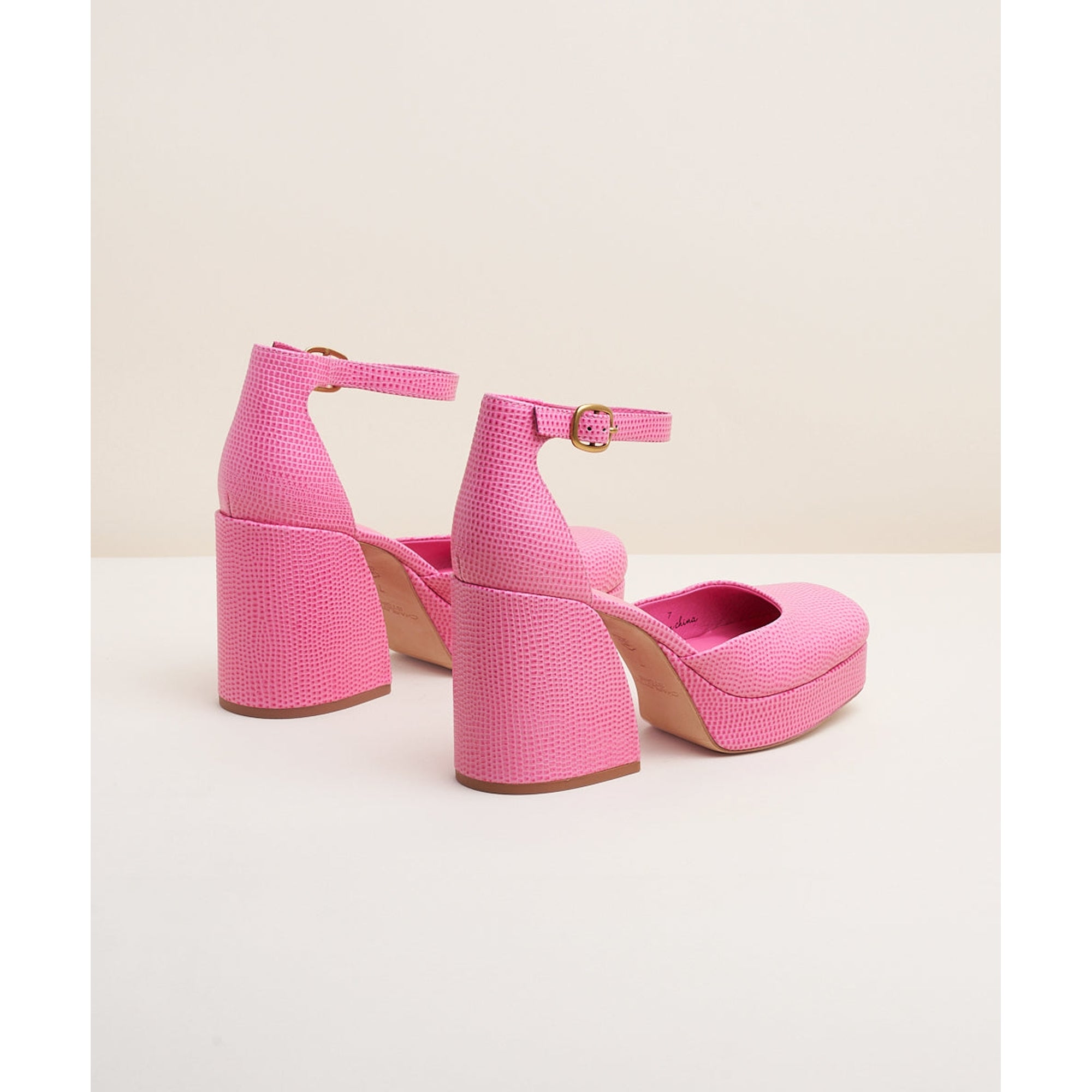 Fran Sculpted Chunky Platform | Flamingo