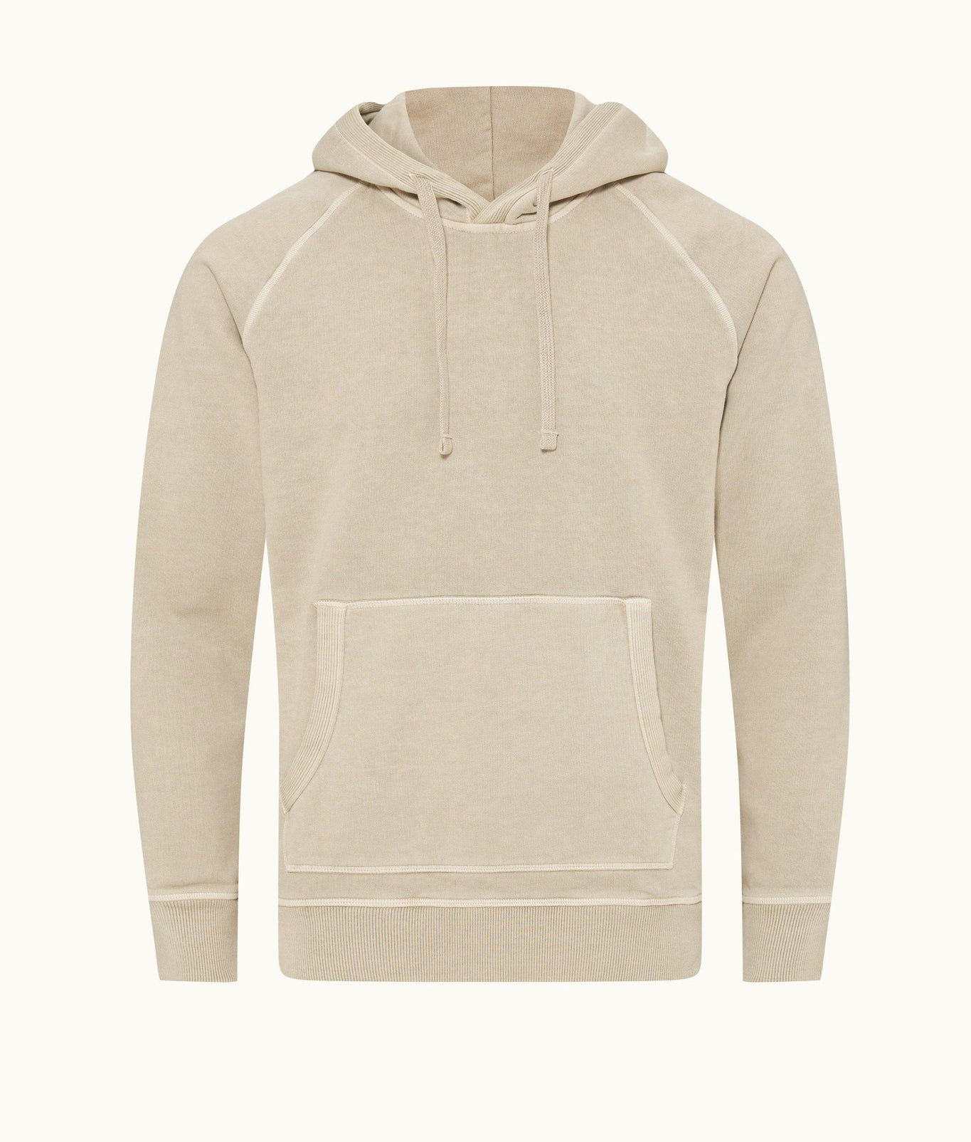 Francis Classic Fit Cotton Hooded Sweatshirt | Parched Green