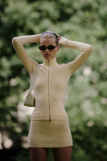 Carter cable knit sweater vanilla sugar