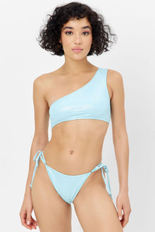 Barb Iridescent One Shoulder Bikini Top Cloud Chaser