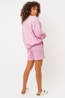 Burl Love Pink Oversized Sweatshort